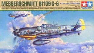 Tamiya - Messerschmitt Bf109 G-6, 1/48, 61117 цена и информация | Конструкторы и кубики | 220.lv