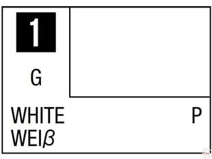 Краска Mr.Hobby - Mr.Color C-001, белая, 10 мл цена и информация | Принадлежности для рисования, лепки | 220.lv