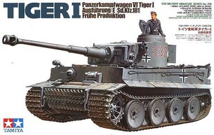 Tamiya - Panzerkamfwagen VI Tiger I Ausfürung E (Sd.Kfz.181) Frühe Produktion, 1/35, 35216 цена и информация | Конструкторы и кубики | 220.lv