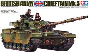 Tamiya - British Chieftain Mk.V Tank, 1/35, 35068 cena un informācija | Konstruktori | 220.lv