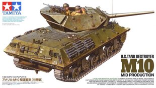 Tamiya - U.S. Tank Destroyer M10 Mid Production, Scale:1/35, 35350 цена и информация | Конструкторы и кубики | 220.lv