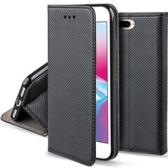 Перекидной чехол Moozy для iPhone 8 Plus, iPhone 7 Plus - Черный магнитный откидной футляр с держателем для карт и подставкой цена и информация | Чехлы для телефонов | 220.lv