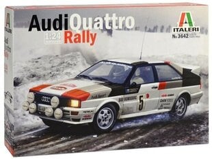 Italeri - Audi Quattro 1981 Monte Carlo Rally, 1/24, 3642 цена и информация | Kонструкторы | 220.lv