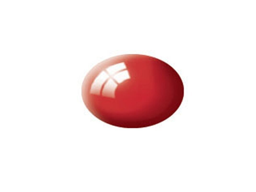 Revell - Aqua Color, Fiery Red, Gloss, RAL 3000, 18ml, 36131 цена и информация | Modelēšanas un zīmēšanas piederumi | 220.lv