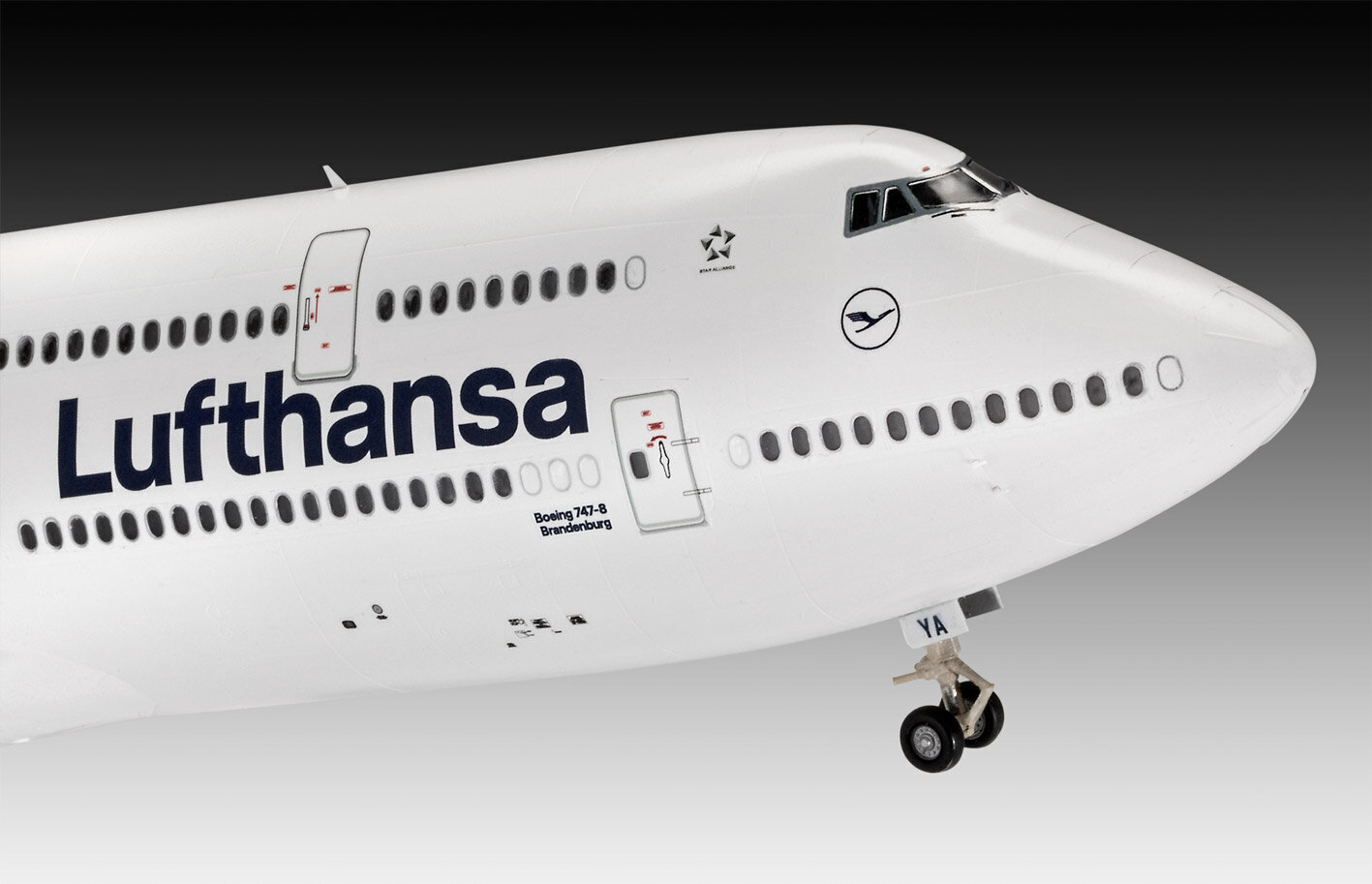 Revell - Boeing 747-8 Lufthansa "New Livery", 1/144, 03891 cena un informācija | Konstruktori | 220.lv