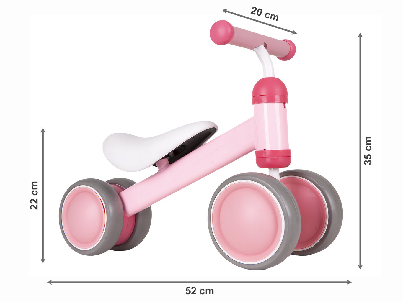 Balansa velosipēds, mini velosipēds - Ecotoys cena un informācija | Balansa velosipēdi | 220.lv