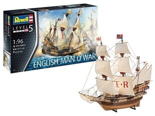 Revell - English Man O´War, 1/96, 05429 cena un informācija | Konstruktori | 220.lv