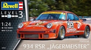 Revell - Porsche 934 RSR «Jägermeister», 1/24, 07031 цена и информация | Revell Игрушки и игры от 3 лет | 220.lv