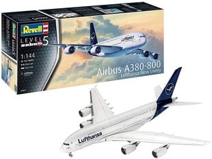Revell - Airbus A380-800 Lufthansa New Livery, 1/144, 03872 cena un informācija | Revell Rotaļlietas, bērnu preces | 220.lv