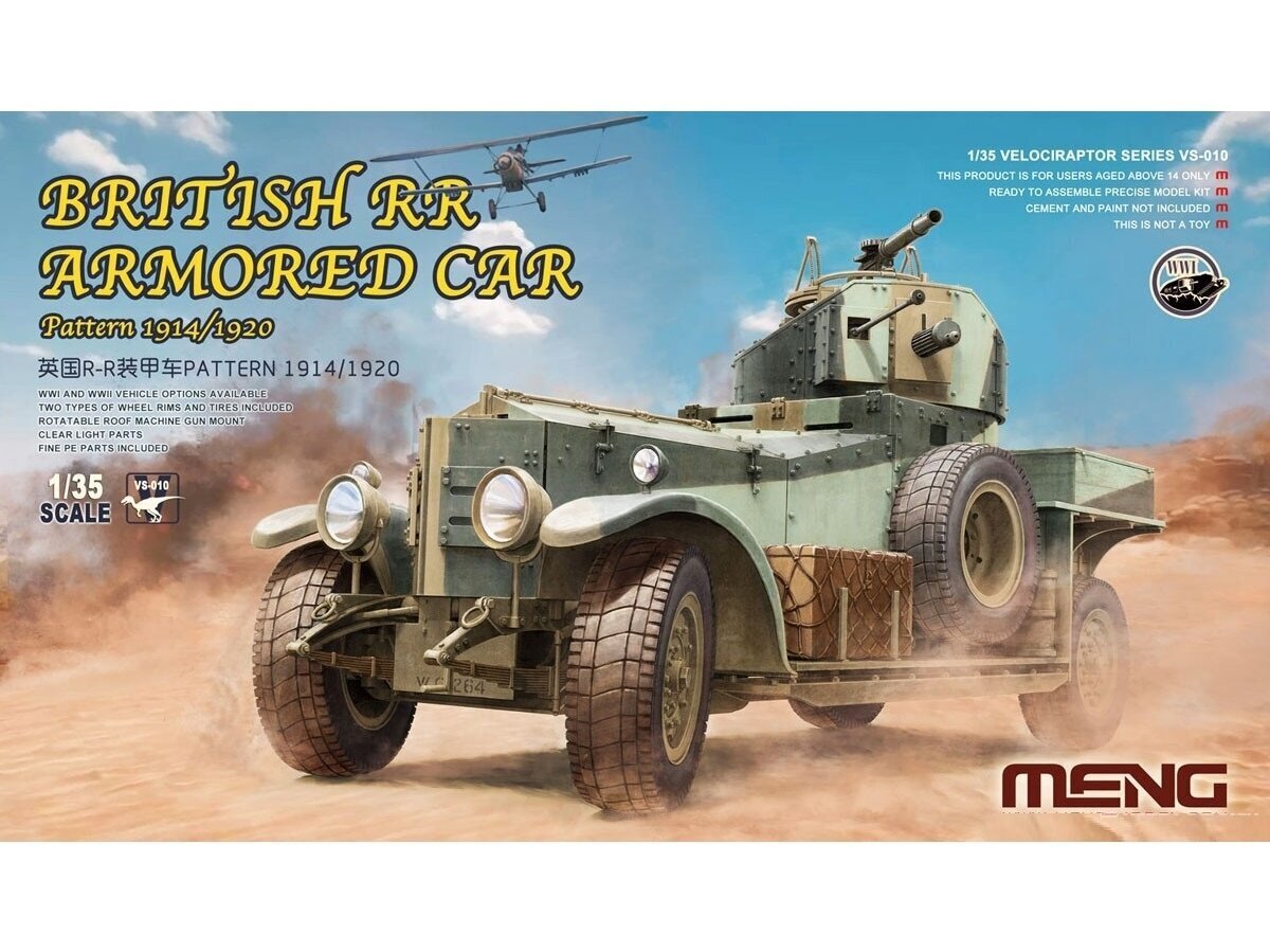 Meng Model - British Rolls-Royce Armoured Car, 1/35, VS-010 цена и информация | Konstruktori | 220.lv