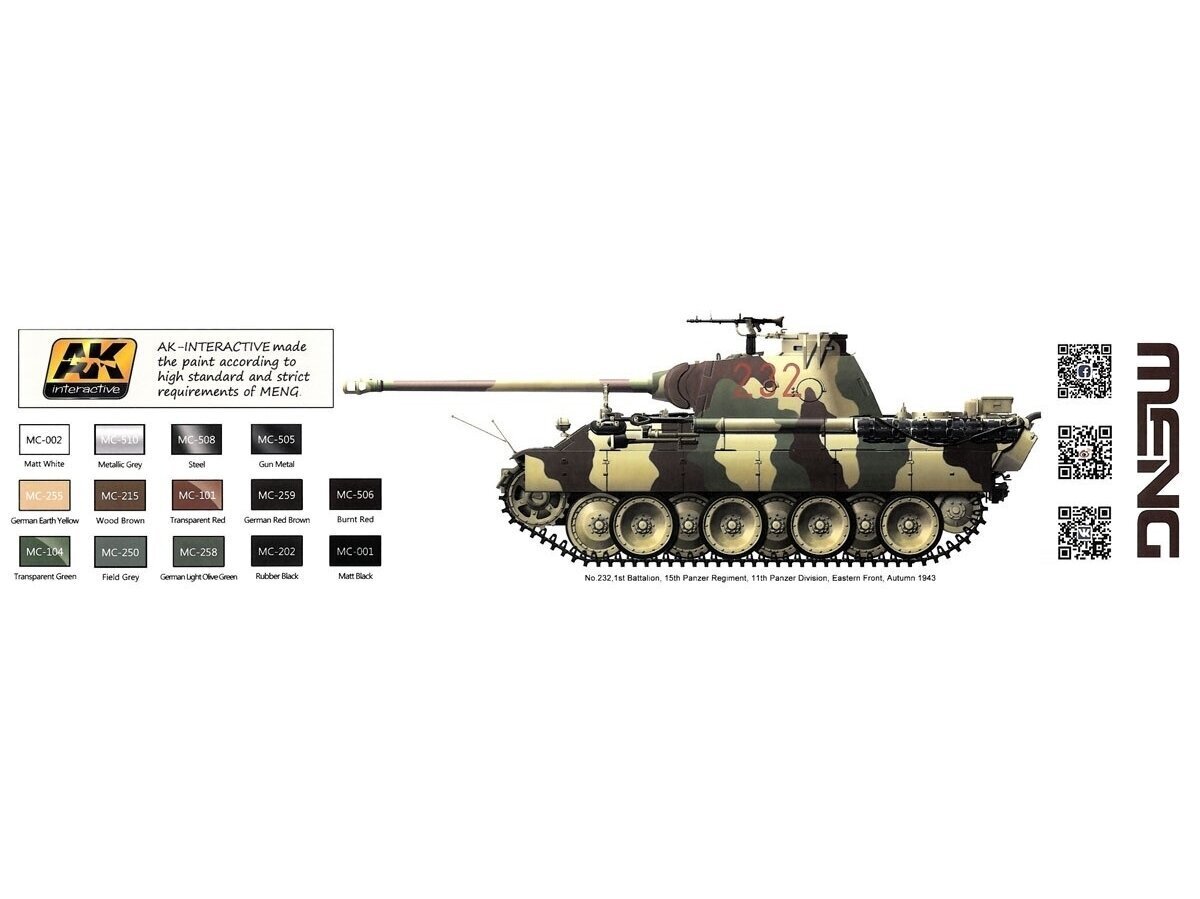 Meng Model - Sd.Kfz.171 Panther Ausf.D, 1/35, TS-038 cena un informācija | Konstruktori | 220.lv