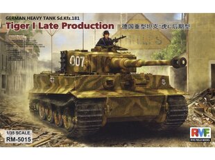 Сборная пластиковая модель Rye Field Model - Sd.Kfz. 181 Pz.kpfw.VI Ausf. E Tiger I Late Production, 1/35, RFM-5015 цена и информация | Конструкторы и кубики | 220.lv