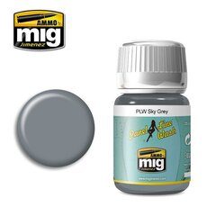 Краска, ammo mig - panel line wash sky grey, 35ml, 1607 цена и информация | Принадлежности для рисования, лепки | 220.lv