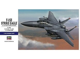 Пластиковая сборная модель Hasegawa - F-15E Strike Eagle, 1/72, 01569 цена и информация | Конструкторы и кубики | 220.lv