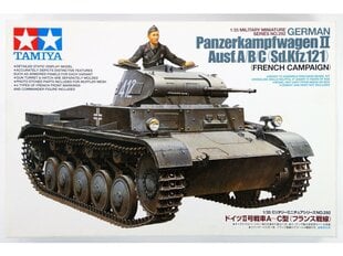 Конструктор Tamiya - German Panzerkampfwagen II Ausf.A/B/C (Sd.Kfz.121) (French Campaign), 1/35, 35292 цена и информация | Конструкторы и кубики | 220.lv