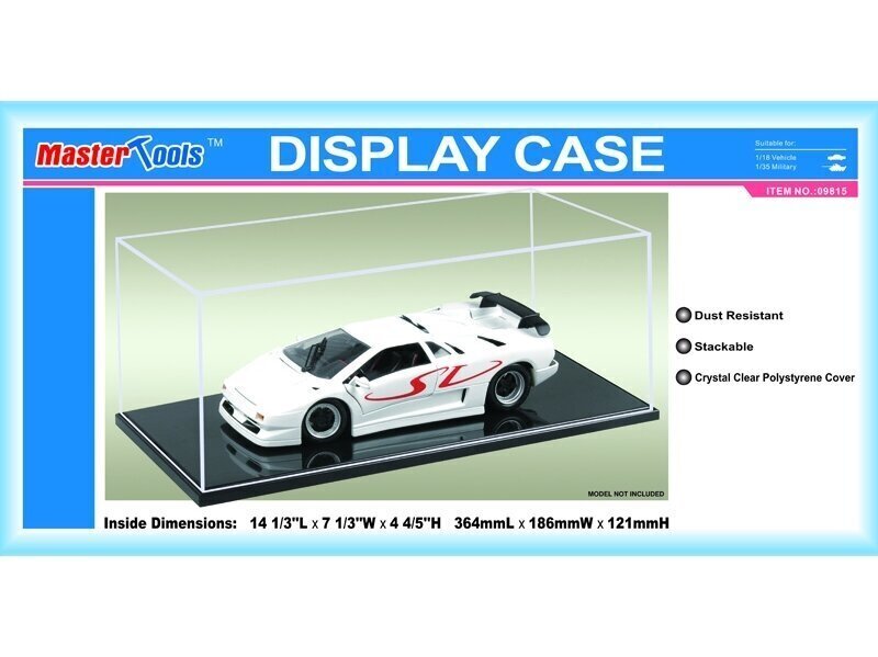 Trumpeter - Display case, for 1/18, 1/35 scale kits, 09815 cena un informācija | Veļas grozi un mantu uzglabāšanas kastes | 220.lv