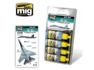 Высококачественные акриловые краски AMMO MIG - SU-35 FLANKER-E COLORS. AMIG7219 цена и информация | Принадлежности для рисования, лепки | 220.lv