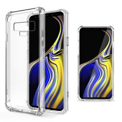 Moozy triecienizturīgs silikona telefona apvalks saderīgs ar Samsung Note 9 – caurspīdīgs vāciņš ar papildus stūru aizsardzību цена и информация | Чехлы для телефонов | 220.lv