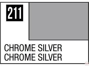 Краска Mr.Hobby - MC-211 Chrome Silver, 10 мл цена и информация | Принадлежности для рисования, лепки | 220.lv