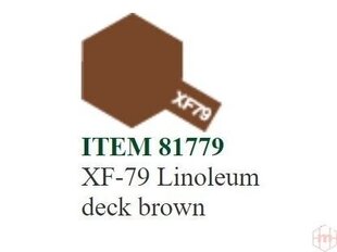 Краска Tamiya - XF-79 Linoleum deck brown, 10 мл цена и информация | Принадлежности для рисования, лепки | 220.lv