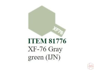 Tamiya - XF-76 Gray green (IJN), 10ml cena un informācija | Modelēšanas un zīmēšanas piederumi | 220.lv