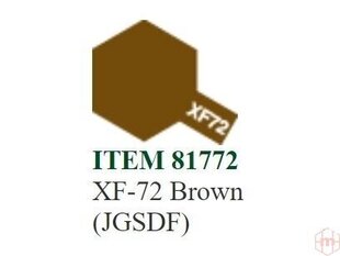 Tamiya - XF-72 Brown (JGSDF), 10ml cena un informācija | Modelēšanas un zīmēšanas piederumi | 220.lv