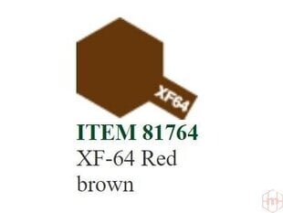 Краска Tamiya - XF-64 Red brown, 10 мл цена и информация | Принадлежности для рисования, лепки | 220.lv