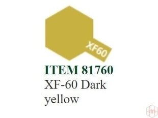 Tamiya - XF-60 Dark yellow, 10ml cena un informācija | Modelēšanas un zīmēšanas piederumi | 220.lv