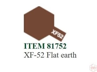 Краска Tamiya - XF-52 Flat earth, 10 мл цена и информация | Принадлежности для рисования, лепки | 220.lv