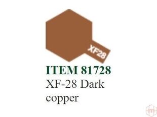 Tamiya - XF-28 Dark copper, 10ml cena un informācija | Modelēšanas un zīmēšanas piederumi | 220.lv