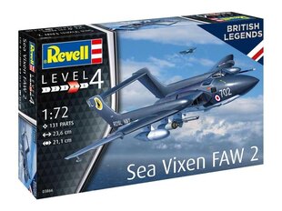 Revell - De Havilland Sea Vixen FAW 2 70th Anniversary, 1/72, 03866 cena un informācija | Revell Rotaļlietas, bērnu preces | 220.lv