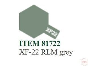 Tamiya - XF-22 RLM grey, 10ml cena un informācija | Modelēšanas un zīmēšanas piederumi | 220.lv