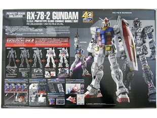 Bandai - PG Unleashed RX-78-2 Gundam E.F.S.F. Prototype Close-combat Mobile Suit, 1/60, 60765 цена и информация | Конструкторы и кубики | 220.lv