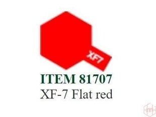 Tamiya - XF-7 Flat red, 10ml cena un informācija | Modelēšanas un zīmēšanas piederumi | 220.lv