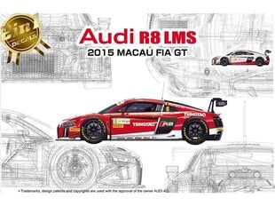 NuNu - Audi R8 LMS GT3 2015 FIA GT3 World Cup, 1/24. 24024 cena un informācija | Konstruktori | 220.lv