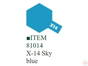 Tamiya - X-14 Sky blue, 10ml cena un informācija | Modelēšanas un zīmēšanas piederumi | 220.lv