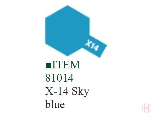 Tamiya - X-14 Sky blue, 10ml цена и информация | Modelēšanas un zīmēšanas piederumi | 220.lv