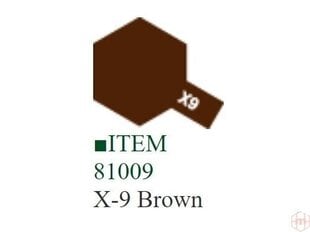 Tamiya - X-9 Brown, 10ml cena un informācija | Modelēšanas un zīmēšanas piederumi | 220.lv