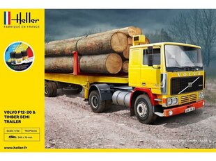 Heller - Volvo F12-20 & Timber Semi Trailer Starter Set, 1/32, 57704 cena un informācija | Konstruktori | 220.lv