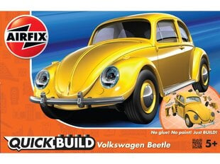 Airfix - QUICKBUILD VW Beetle yellow, J6023 cena un informācija | Konstruktori | 220.lv