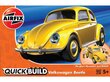 Airfix - QUICKBUILD VW Beetle yellow, J6023 cena un informācija | Konstruktori | 220.lv