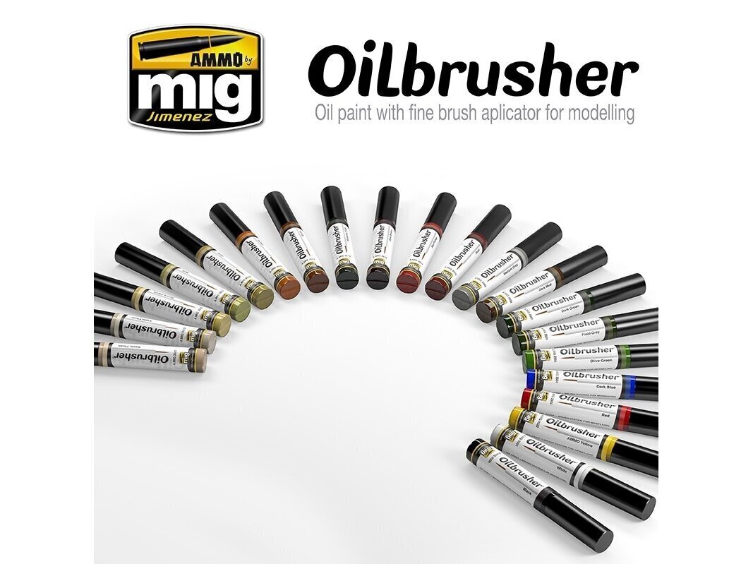 AMMO MIG - Oilbrusher - SILVER цена и информация | Modelēšanas un zīmēšanas piederumi | 220.lv