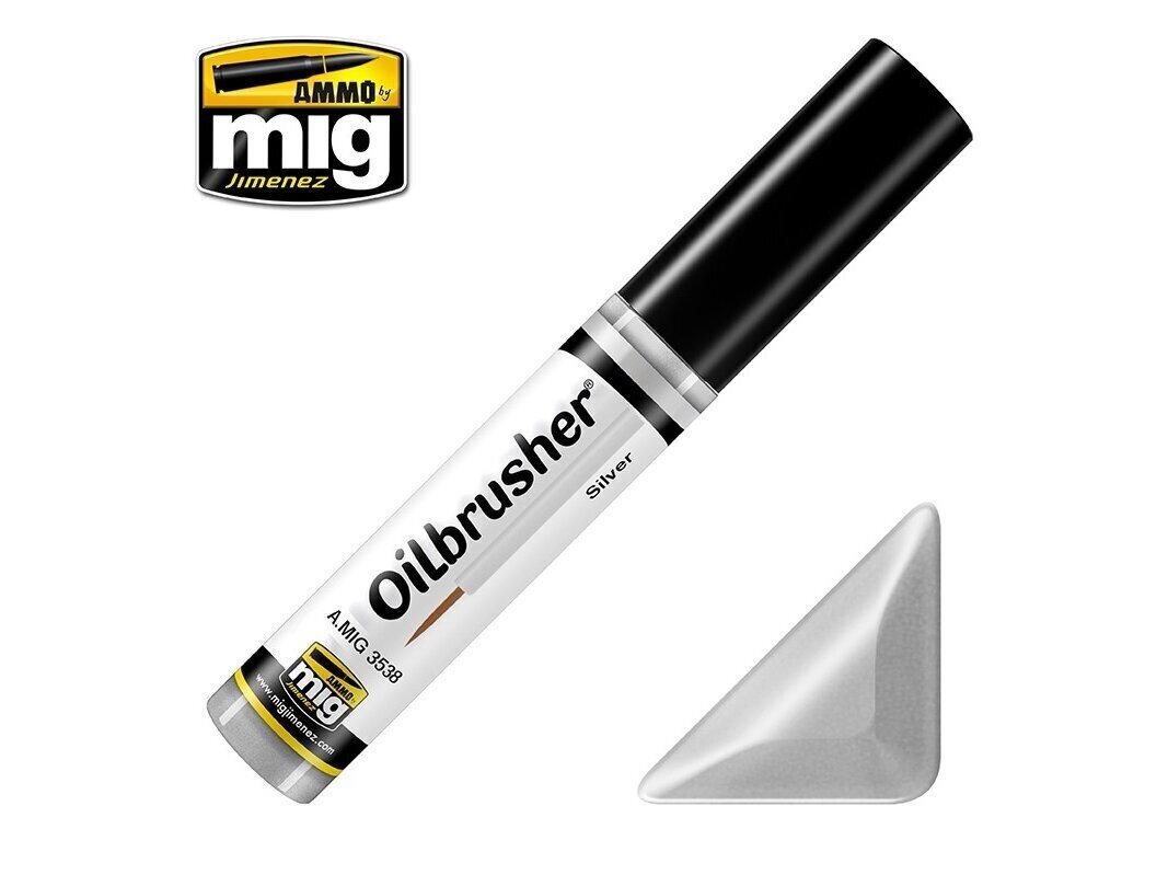 AMMO MIG - Oilbrusher - SILVER цена и информация | Modelēšanas un zīmēšanas piederumi | 220.lv