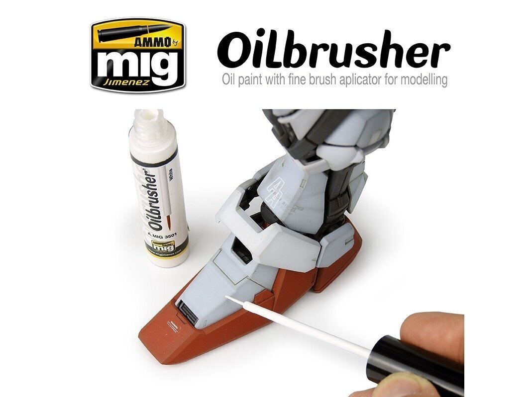 AMMO MIG - Oilbrusher - MECHA LIGHT GREEN cena un informācija | Modelēšanas un zīmēšanas piederumi | 220.lv