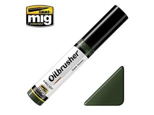 AMMO MIG - Oilbrusher - DARK GREEN cena un informācija | Modelēšanas un zīmēšanas piederumi | 220.lv