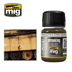 AMMO MIG - STREAKING GRIME FOR US MODERN VEHICLES, 35ml, 1207 цена и информация | Принадлежности для рисования, лепки | 220.lv