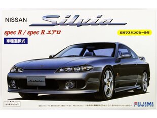 Пластиковая сборная модель Fujimi - Nissan S15 Silvia Spec R/Aero with Window Frame Masking Stickers, 1/24, 03935 цена и информация | Kонструкторы | 220.lv