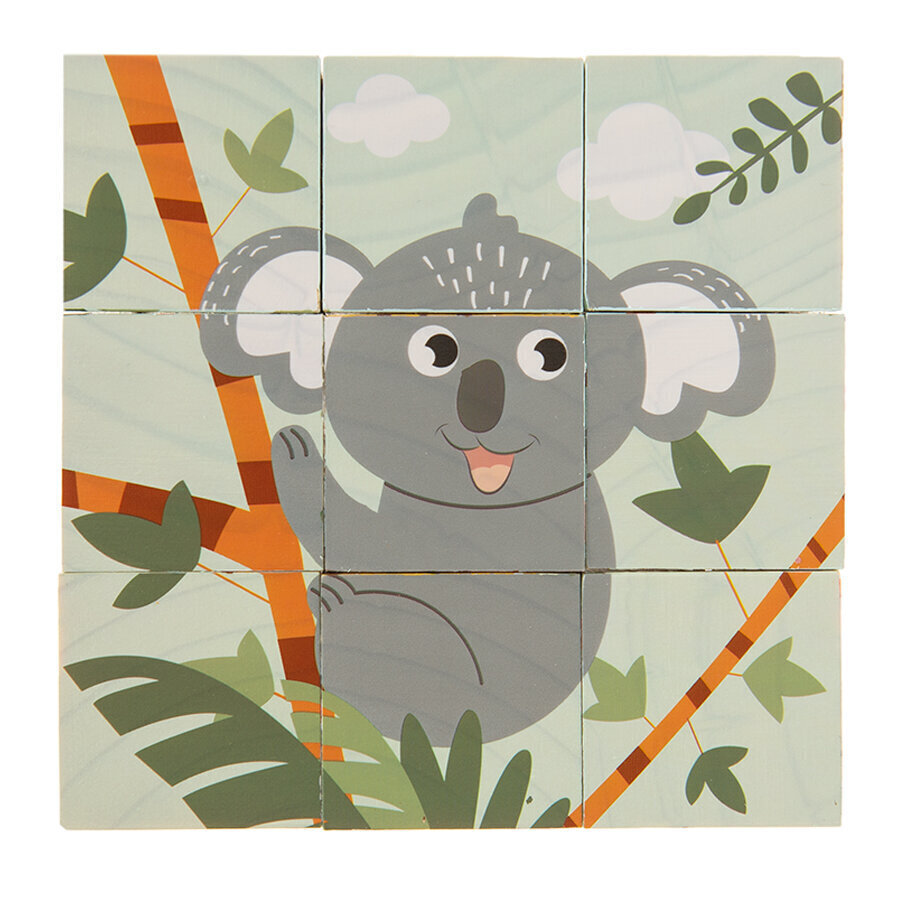 Klucīši-puzle Smiki Džungļi, 9 d. цена и информация | Rotaļlietas zīdaiņiem | 220.lv