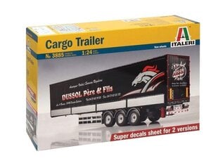 Сборная пластиковая модель Italeri - Cargo Trailer, 1/24, 3885 цена и информация | Конструкторы и кубики | 220.lv