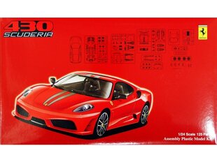 Fujimi - Ferrari F430 Scuderia, 1/24, 12336 cena un informācija | Konstruktori | 220.lv